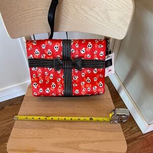 Harveys Nightmare Before Christmas Red and Black Skull Crossbody Bag